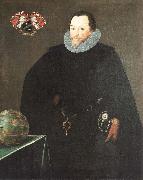 GHEERAERTS, Marcus the Younger Sir Francis Drake oil painting artist